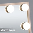 thumbnail image 2 of ZENSTYLE Freestanding Hollywood Vanity Mirror 12 Dimmable LED Bulbs, 2 of 8