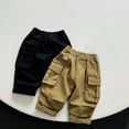 thumbnail image 2 of FLMEI Kids Baby Boys Girls Sweatpants Unisex Toddler Cargo Pants Joggers Trousers Elastic Waist Sweat Pants with Pockets for 5-6Years, 2 of 7