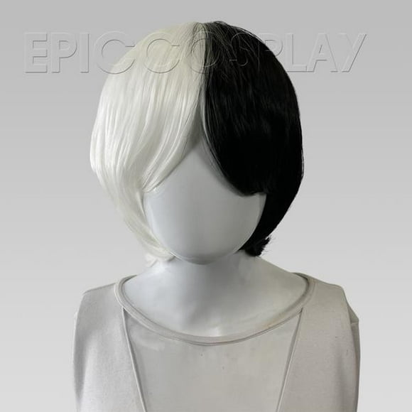 Aether Noir et Blanc Perruque Anime Stylée à Chaud Epic Cosplay Wigs
