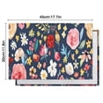 thumbnail image 5 of Pioneer Flower Floral Print Pattern Summer Placemats Table Placemats Set Of 6-Linen Kitchen Washable Placemats Table Mats 12x18 Inch Non-Slip Heat Resistant, 5 of 5