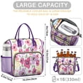 thumbnail image 5 of Pioneer Flower Floral Print Pattern Womens Lunch Box for Work,Insulated Large Lunch Bag for Tween and Teen,Loncheras Para Mujer,Leakproof Adult Lunch Bag for Work,Beach,Travel,Picnic,Camping, 5 of 7