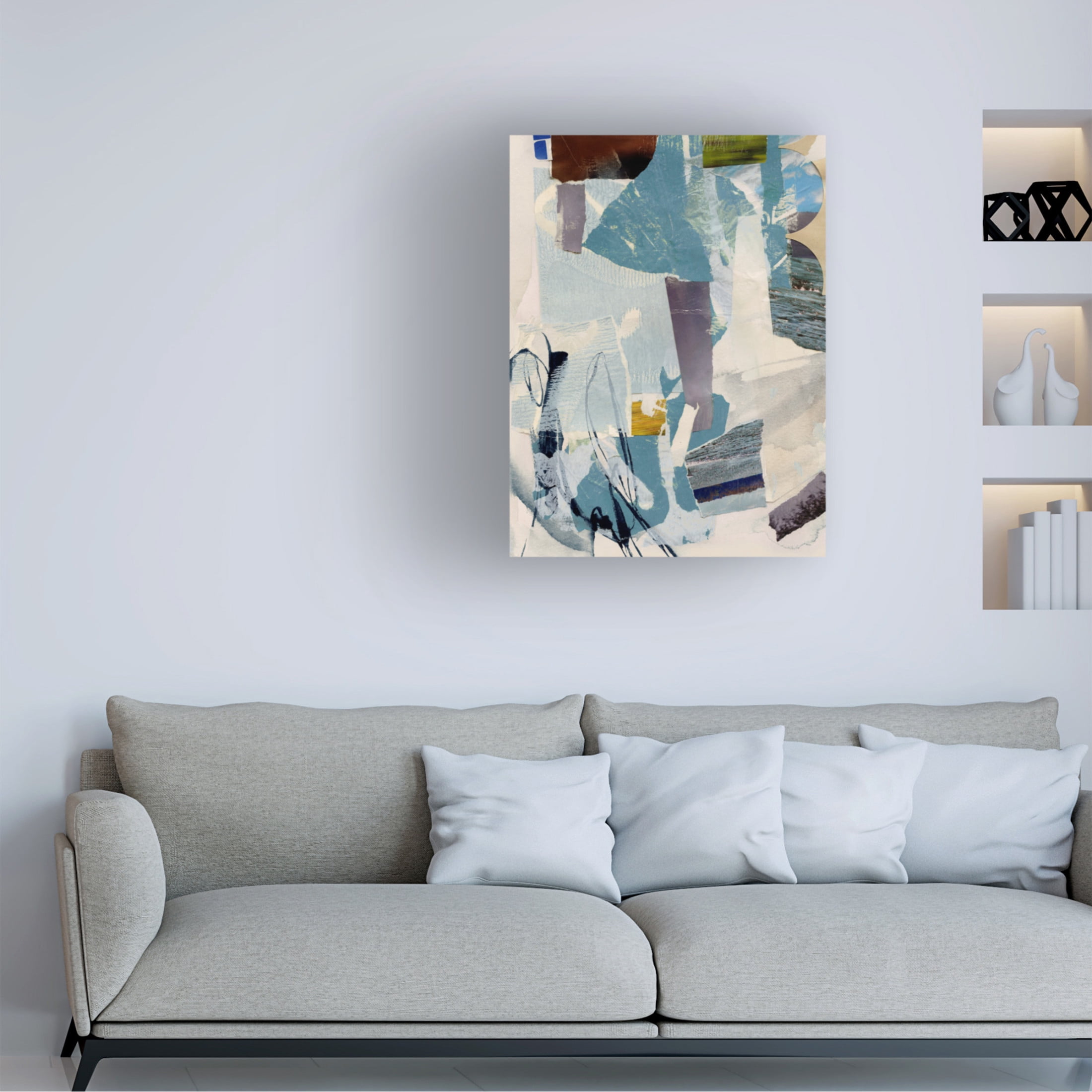 Trademark Fine Art Victoria Barnes Cache Collage I Canvas Wall Art