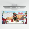 thumbnail image 4 of Merry Christmas Woofmas Xmas Noel Bullmastiff Elf Candy Cane Snow Desk Mat Full Keyboard Mouse Pad Dog Lover Large Mousepad - 13017, 4 of 5