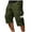 Green, variant on Cargo Shorts For Men Below Knee Lightweight Long Shorts Work Short Pants Pockets