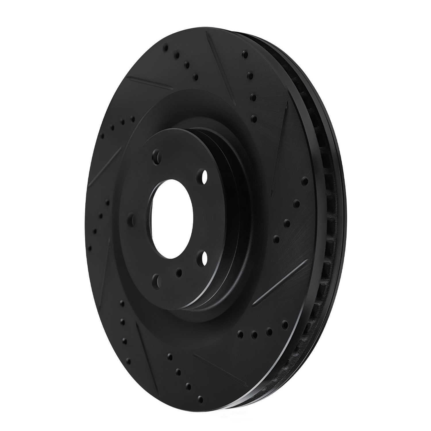 Dynamic Friction Company 633-68018R DFC Brake Rotor - Drilled And Slotted - Black