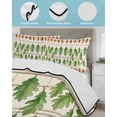 thumbnail image 3 of Twin XL Quilt Bedding Set, Summer Botanical Reversible Summer Quilt 3 Pieces, Acorn Spring Plant Leaves Ombre Lightweight Bedspreads Coverlets with 2 Pillow Shams for All Seasons, 3 of 5