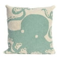 thumbnail image 2 of Liora Manne Frontporch Octopus Indoor Outdoor Decorative Pillow Coral, 2 of 2
