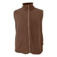 thumbnail image 4 of USNSM Fleece Vest for Men Polar Fleece Zip up Stand Collar Sleeveless Coat Winter Fashion Casual Soft Warm Jackets Outerwear Brown XL, 4 of 8