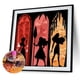 thumbnail image 2 of Cuadros Decorativos Kits de pintura de diamante 5D DIY taladro redondo completo silueta de princesa artesanía (NH2395) Likrtyny embutido en tela, 2 of 8