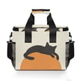 thumbnail image 7 of FORMRS Insulated Cooler Bag 24 Cans Capacity Soft Leakproof Lunch Box with Side Pockets, Sleeping Black Cat, 7 of 7