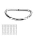 thumbnail image 2 of 100 anillos en D para collar de perro, anillos en D de metal para correas de pecho para perros, accesorios para maletas para mascotas, color plateado, 2 of 5
