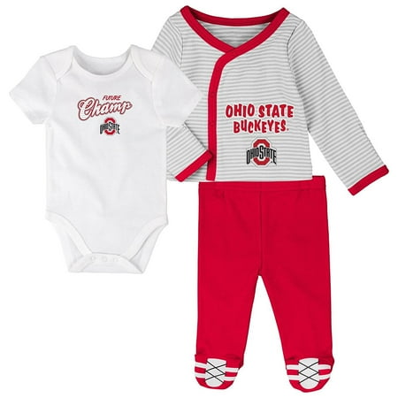 Ohio State Buckeyes Infant Boy S Future Champ 3 Piece Pants Set