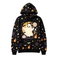 thumbnail image 3 of Hoodie Pumpkin Ghost Sweatshirts Halloween Hooded Sweatshirts Mens Novelty Halloween Print Long Sleeve Shirts Black7 S, 3 of 5