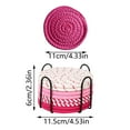 thumbnail image 3 of TIELUTT Ensemble de Porte-Gobelets pour Boissons et Tables Basses Petit Ensemble de Table de Cuisine pour 4 à Moins de 150 Ensemble de Table à Manger pour 4 Ensemble de Table de Cuisine Rond pour 4 Napperons de Noël Ronds Table de Camping Ensemble, 3 of 8