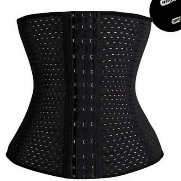 Waist Trainer for Women Corset Cincher Body Shaper Girdle Trimmer with Steel Bones Extender