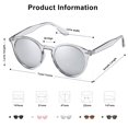 thumbnail image 4 of Gafas de sol SOJOS Retro Round Polarized SJ2069 para mujer/hombre, 4 of 5
