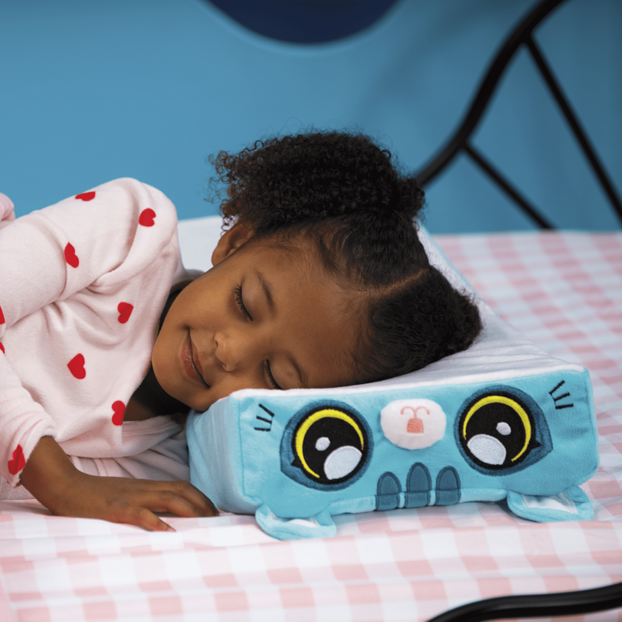 Pillow Cube Kid Cubes Kitty Toddler Pillow, 2-in-1 Fun Toy & Plush Pillow for Kids Ages 3+