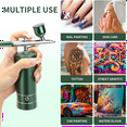 thumbnail image 2 of Upgraded Airbrush Set with Air Compressor Cordless Automatic Airbrush Set Handheld Rechargeable AirBrush for Makeup A, 2 of 7