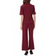 thumbnail image 3 of Conjunto de traje de oficina para mujeres INSPIRE CHIC, blazer de manga corta de un botón y pantalones de traje XL burdeos, 3 of 6