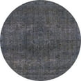 thumbnail image 1 of Ahgly Company Indoor Round Abstract Gray Abstract Area Rugs, 3' Round, 1 of 6