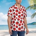 thumbnail image 5 of Daiia Cartoon Ladybug Hawaiian Shirt for Men Gentle Cotton Regular Short Sleeve Casual-Medium, 5 of 9