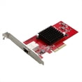 thumbnail image 1 of Adaptador de Red Ethernet de 10 GB, Tarjeta de Red de Fibra Óptica PCI-e RJ45, Chip AQC107, Tarjeta Ethernet para Servidor de 2,5 G/5 G/10 G., 1 of 7