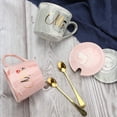 thumbnail image 3 of Juego de tazas de café Mr Mrs para pareja – juego de tazas de cerámica, regalo para cumpleaños, aniversario, boda, compromiso, día de San Valentín, 3 of 4