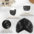 thumbnail image 3 of Uxcell 8 Paquete 2.13" x 2.13" Protectores de Esquinas para Altavoces, Protector de Ángulo Recto de Plástico para Altavoces de Gabinete, Amplificador de Guitarra, Altavoces de Escenario, Negro, 3 of 6