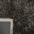 thumbnail image 5 of SAFAVIEH New Orleans Darius Solid Polyester Shag Area Rug, Platinum/Ivory, 5' x 8', 5 of 10
