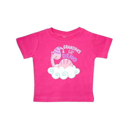 

Inktastic Grandpa s Lil Dino with Cute Pink Baby Dinosaur Gift Baby Boy or Baby Girl T-Shirt