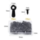 thumbnail image 4 of Juego de sujetadores de botón giratorio para marcos de fotos: 100 piezas de clips de soporte para marcos de fotos, clips de hardware para marcos de fotos con 100 piezas de tornillos para, 4 of 5