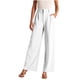 thumbnail image 2 of ICHUANYI Clearance Women's Fashion High Waist Wide Leg Pants Solid Color Versatile Casual Suit Pants(White, L) ICHUANYI WER2023080815162, 2 of 6