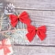 thumbnail image 4 of 12 piezas de adornos navideños con lazo para árbol de Navidad, dorados, plateados y rojos, para colgar en el hogar o en fiestas, 4 of 5