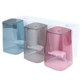 thumbnail image 2 of White Toothbrush Holder Set Made of Plastic for Home Use Includes 3 Cups Storage Rack, 2 of 10