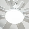 thumbnail image 4 of 72" Modern White Dimmable Ceiling Fan DC Motor Indoor 8-Blade LED Windmill Ceiling Fan with Remote, 4 of 12