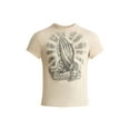 thumbnail image 2 of Men's Bless Us Praying Hands Sand Graphic T-Shirt - Medium, 2 of 2