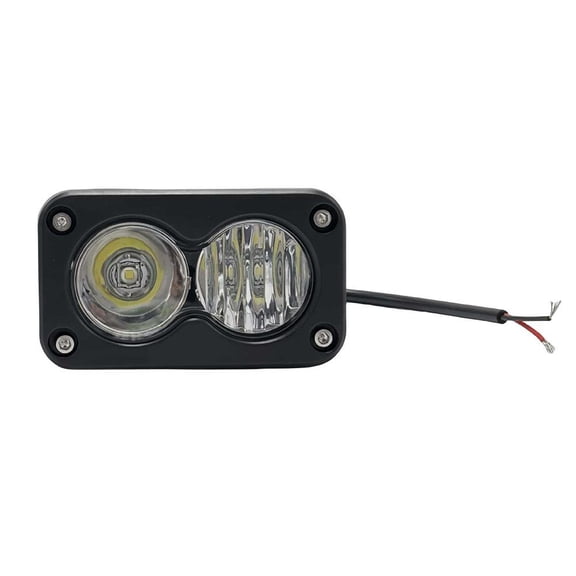 QHUDLV 3-inch Square LED 20W Work Light Motorcycle Spotlight Headlights Searchligh