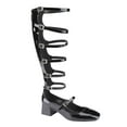 thumbnail image 2 of BELOVELY 【ROME-1】 Unilady Women Fringe & Hollow Out Design Fashion Boots, Vacation Square Open Toe Gladiator Sandal Boots For Summer Girl Shoe, 2 of 8