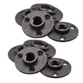 thumbnail image 2 of OUNONA  10 Pcs Iron Fittings Threaded Floor Flange Flanges Mounted Black, 2 of 8