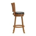 thumbnail image 3 of Hillsdale Fairfox 43.5" Wood Transitional Bar Stool in Oak/Brown, 3 of 5