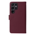 thumbnail image 4 of SaniMore for Samsung Galaxy S23 Ultra Wallet Case, Detachable Strong Magnetic PU Leather Flip Cover PU Leather Magnetic Shell Card Slots Cash Pocket Wristlet Strap Full Protective Stand Shell, Winered, 4 of 12