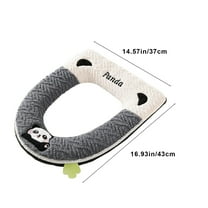 WNFJR Toilet Seat Cover with Handle and Zipper, Thicker Warm Soft Plush Toilet Seat Cover Pad for Bathroom Easy Installation & Washable