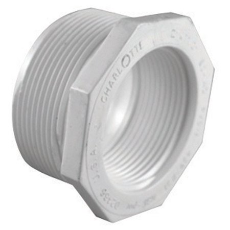 Charlotte Pipe Reducer Bushing Mpt X Fpt 1-1/4 " X 1/2 " White Schedule