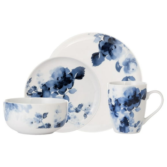 Safdie & Co. Dinnerset 16PC Midnight Roses
