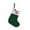 N, variant on Mini Green Knit Stocking, Initial Monogram Embroidered Christmas Stocking, Family Fireplace Hanging Ornament Xmas Holiday Decor Gift, A