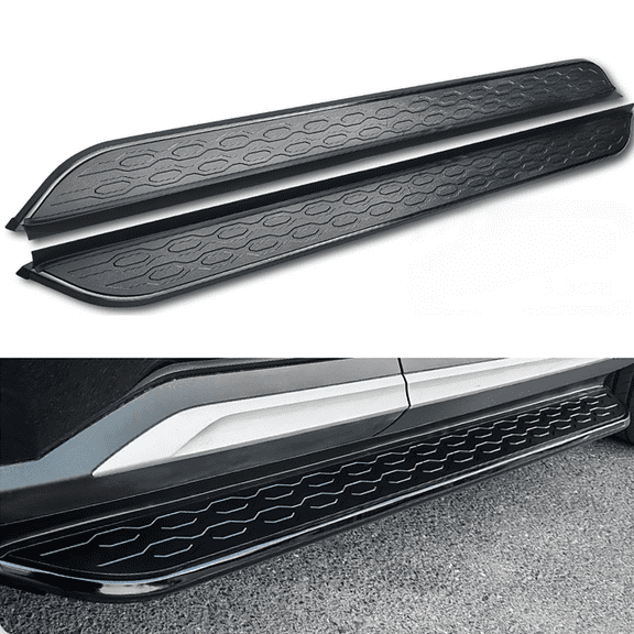 2 pcs fit for Acura MDX 2014-2021 Running Board Aluminium Side Step Nerf bar (with Brackets) all black