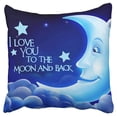 thumbnail image 1 of ECCOT I Love You to The Moon and Back Roomy Pillow Case Pillow Cover 18x18 inch, 1 of 1