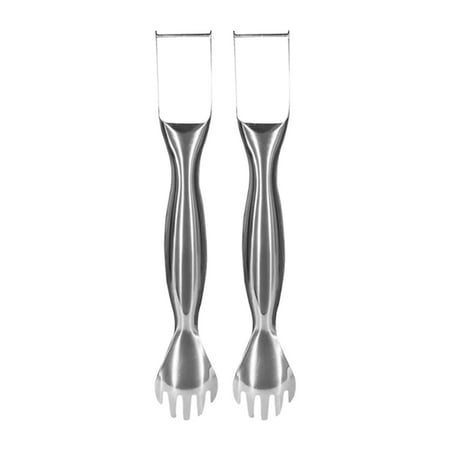 

Poaug Vegetable Cutter on Sale Clearance Watermelon Cutter Stainless Steel 2 in 1 Fruit Cutter Fork Watermelon Slicer Double Head Fruit Fork Slicer Watermelon Efficient Cutting Tool for Party Silver B