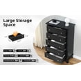 thumbnail image 6 of Danolapsi Dresser for Bedroom,Vintage Dresser with 5 Drawers,Chest of Drawers,Modern 5 Drawer Dresser with Metal Handles,Wide Storage Organizer Cabinet Tall Dresser for Bedroom,Living Room,Hallway, 6 of 9
