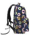 thumbnail image 3 of Fotbe Sloth with Donuts Mochila Casual con Estampado para Escuela, Viajes y Actividades al Aire Libre - Duradera, Ligera y Cómoda, 3 of 5